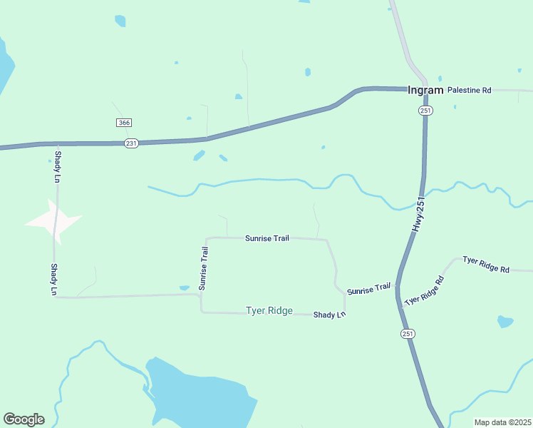 map of restaurants, bars, coffee shops, grocery stores, and more near 401 Sunrise Loop in Pocahontas