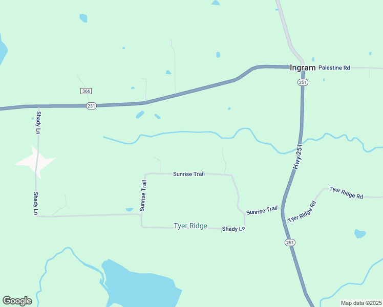 map of restaurants, bars, coffee shops, grocery stores, and more near 401 Sunrise Loop in Pocahontas