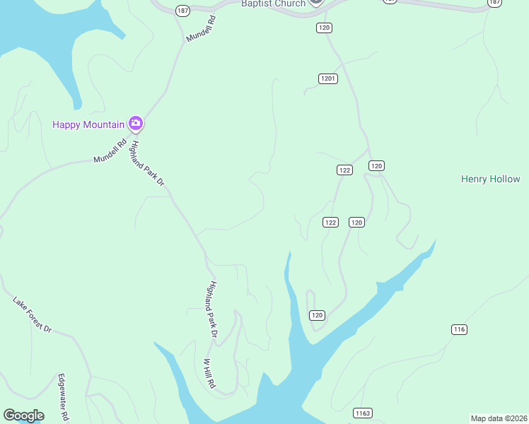 map of restaurants, bars, coffee shops, grocery stores, and more near Valley View Drive in Eureka Springs