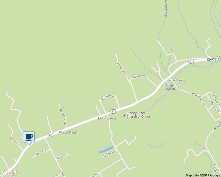 map of restaurants, bars, coffee shops, grocery stores, and more near 163 Jim Morrell Loop in Elizabethton