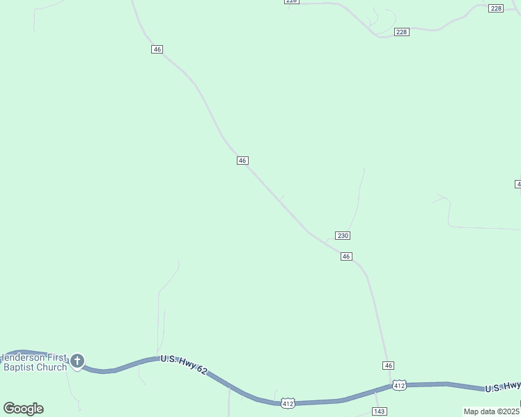 map of restaurants, bars, coffee shops, grocery stores, and more near 894 County Road 46 in Henderson
