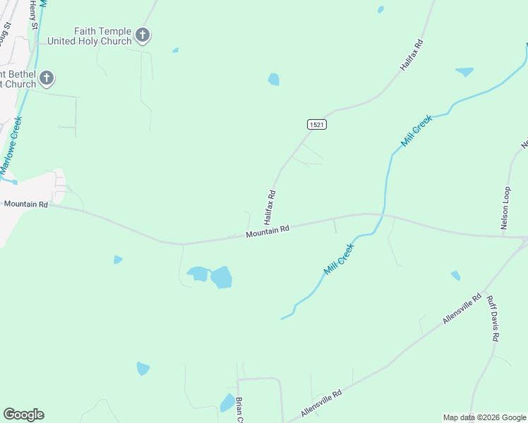 map of restaurants, bars, coffee shops, grocery stores, and more near 1401 Mountain Road in Roxboro