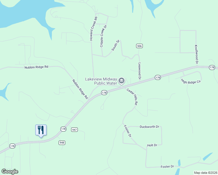 map of restaurants, bars, coffee shops, grocery stores, and more near 42 Hiawatha Lane in Lakeview