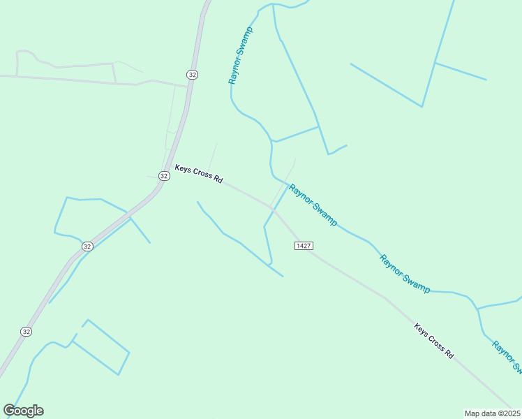 map of restaurants, bars, coffee shops, grocery stores, and more near 54 Keys Cross Road in Hobbsville