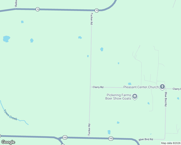 map of restaurants, bars, coffee shops, grocery stores, and more near Tucker Road in Gravette