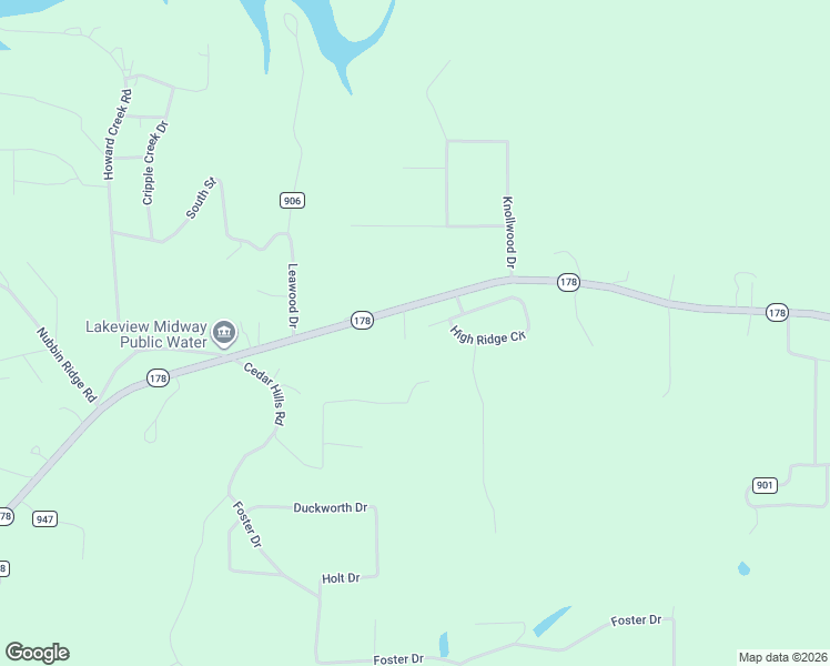 map of restaurants, bars, coffee shops, grocery stores, and more near 65 High Ridge Court in Midway