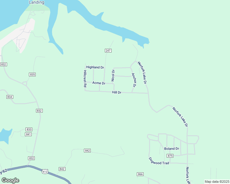 map of restaurants, bars, coffee shops, grocery stores, and more near 205 Hill Drive in Henderson