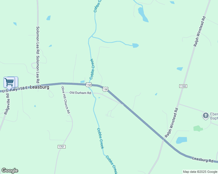 map of restaurants, bars, coffee shops, grocery stores, and more near 9410 Leasburg Road in Leasburg