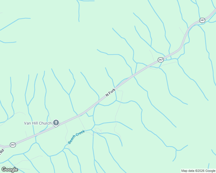 map of restaurants, bars, coffee shops, grocery stores, and more near Beech Creek Road in Rogersville