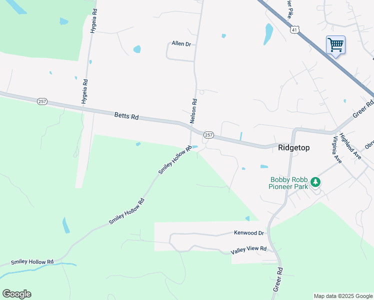 map of restaurants, bars, coffee shops, grocery stores, and more near 7378 Smiley Hollow Road in Goodlettsville