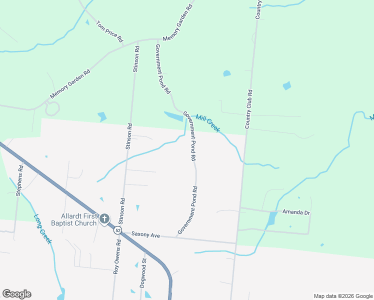 map of restaurants, bars, coffee shops, grocery stores, and more near 212 Government Pond Road in Jamestown