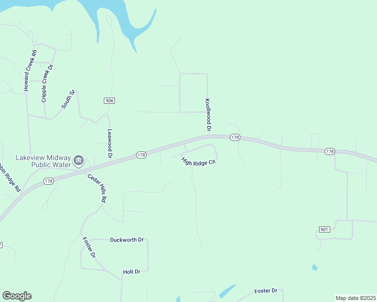 map of restaurants, bars, coffee shops, grocery stores, and more near 49 High Ridge Circle in Midway