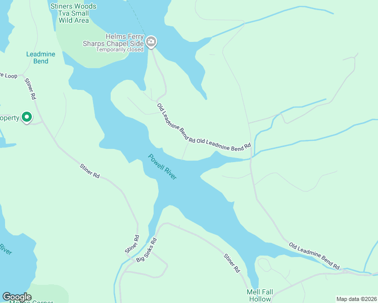 map of restaurants, bars, coffee shops, grocery stores, and more near 349 Leadmine Bend Road in Sharps Chapel