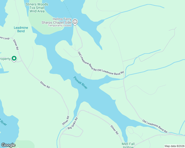map of restaurants, bars, coffee shops, grocery stores, and more near 349 Leadmine Bend Road in Sharps Chapel
