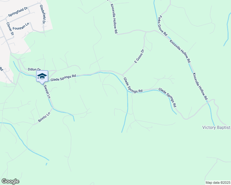 map of restaurants, bars, coffee shops, grocery stores, and more near 174 Kenzie Lane in LaFollette