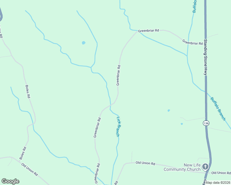 map of restaurants, bars, coffee shops, grocery stores, and more near 312 Greenbriar Road in Hilham