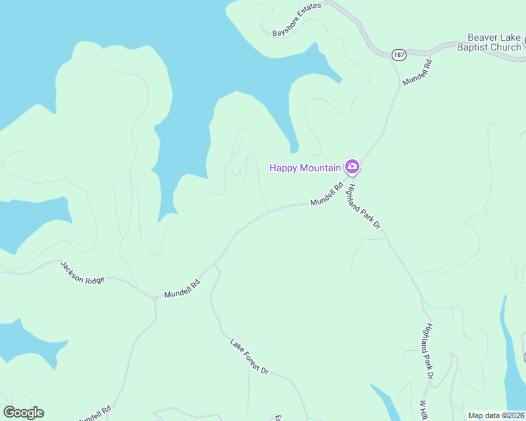 map of restaurants, bars, coffee shops, grocery stores, and more near 840 Mundell Road in Eureka Springs