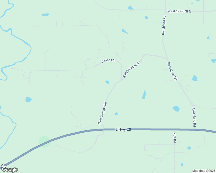 map of restaurants, bars, coffee shops, grocery stores, and more near 16615 North Richardson Road in Skiatook