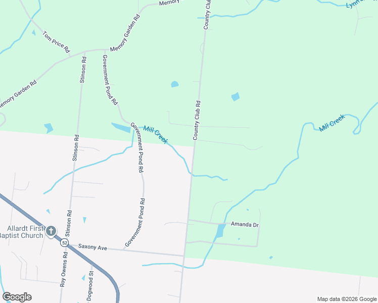 map of restaurants, bars, coffee shops, grocery stores, and more near 2213 Country Club Road in Jamestown