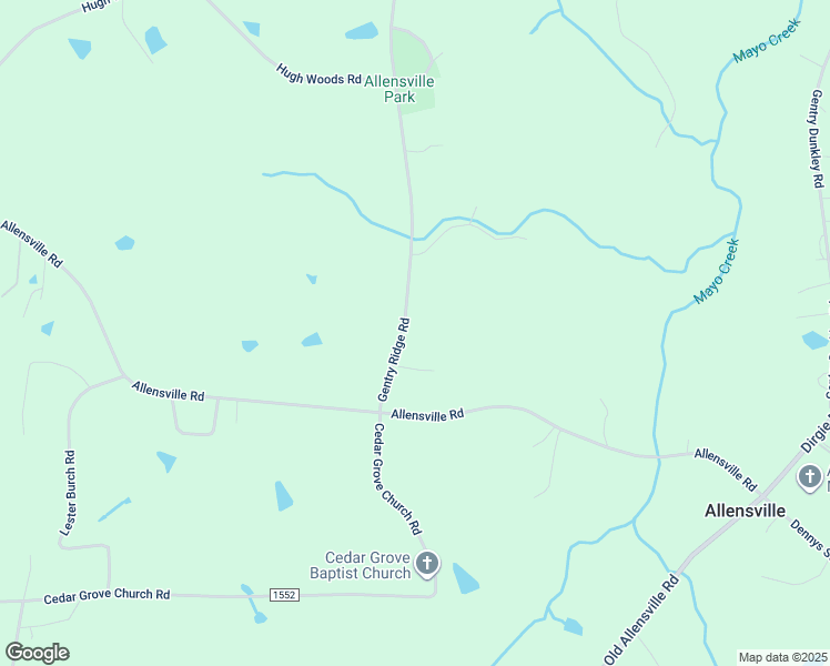 map of restaurants, bars, coffee shops, grocery stores, and more near 180 Gentry Ridge Road in Roxboro