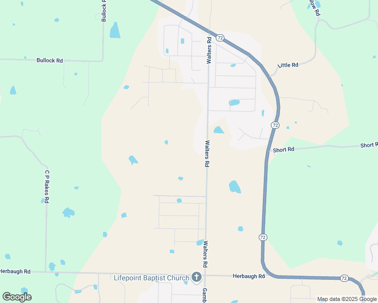 map of restaurants, bars, coffee shops, grocery stores, and more near 11673 Walters Road in Bentonville