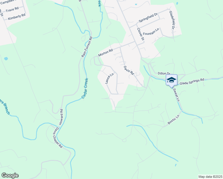 map of restaurants, bars, coffee shops, grocery stores, and more near 191 Lance Lane in LaFollette