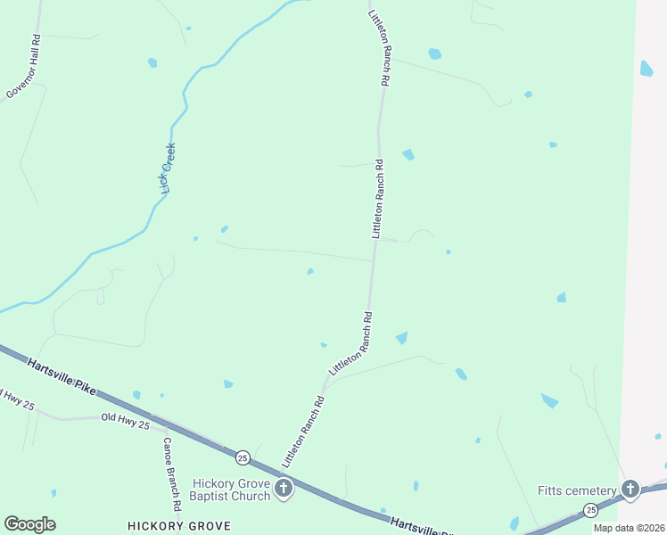 map of restaurants, bars, coffee shops, grocery stores, and more near 1133 Littleton Ranch Road in Castalian Springs
