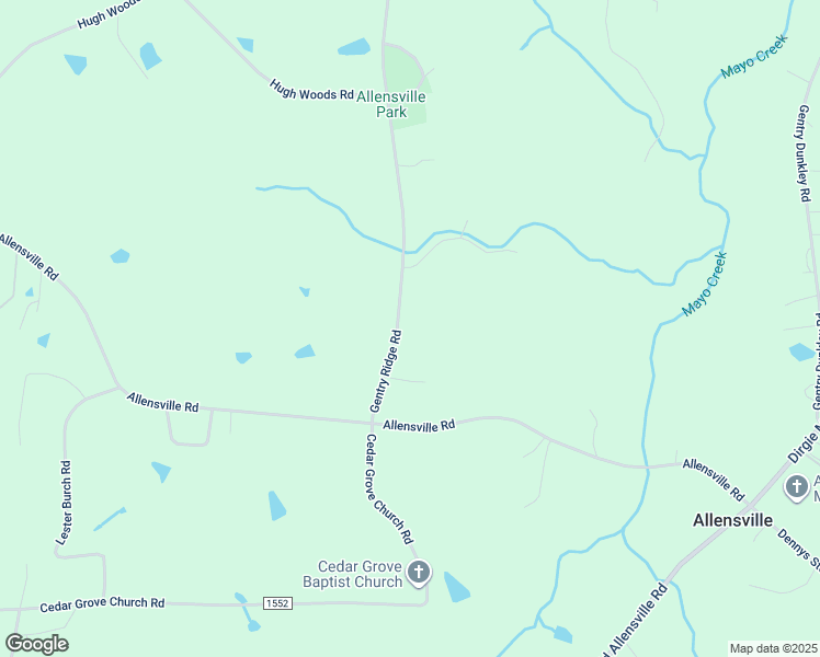 map of restaurants, bars, coffee shops, grocery stores, and more near 180 Gentry Ridge Road in Roxboro