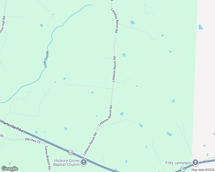map of restaurants, bars, coffee shops, grocery stores, and more near 1133 Littleton Ranch Road in Castalian Springs