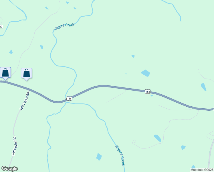 map of restaurants, bars, coffee shops, grocery stores, and more near U.S. Highway 158 East in Leasburg