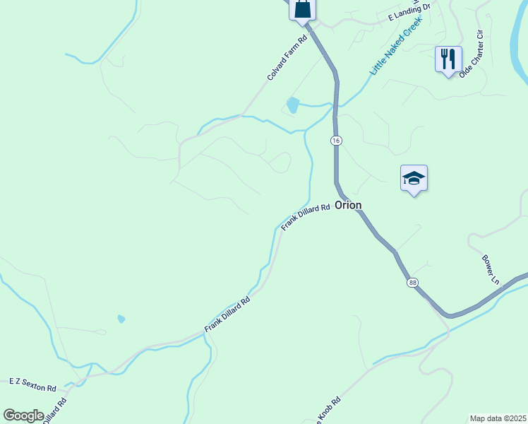 map of restaurants, bars, coffee shops, grocery stores, and more near 479 Meadow Ridge Drive in Jefferson