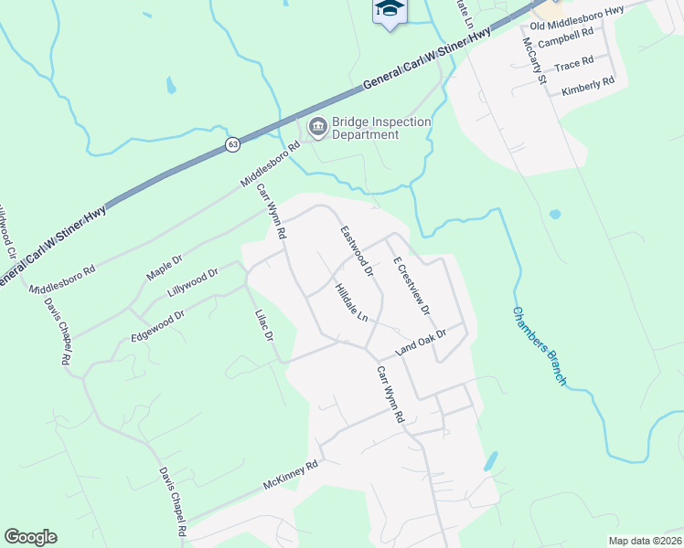 map of restaurants, bars, coffee shops, grocery stores, and more near 154 Scarlett Drive in LaFollette