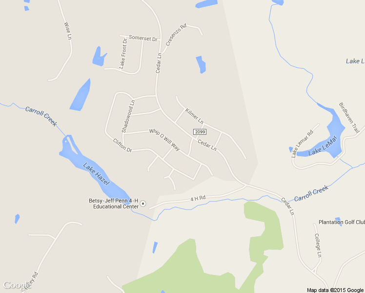 map of restaurants, bars, coffee shops, grocery stores, and more near 302 Whip O Will Way in Reidsville