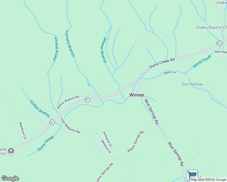 map of restaurants, bars, coffee shops, grocery stores, and more near 1363 Tennessee 91 in Elizabethton