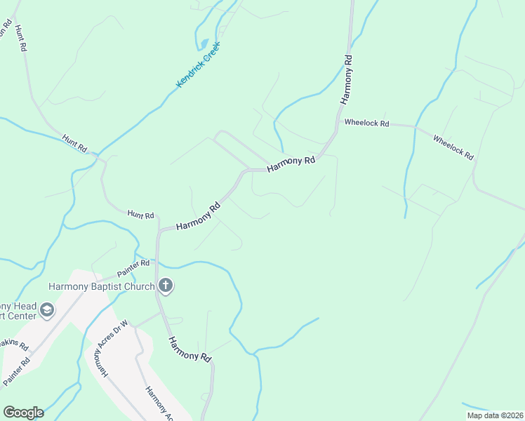 map of restaurants, bars, coffee shops, grocery stores, and more near 1218 Harmony Road in Jonesborough