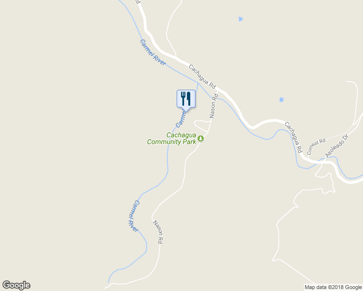 map of restaurants, bars, coffee shops, grocery stores, and more near 37320 Nason Road in Carmel Valley