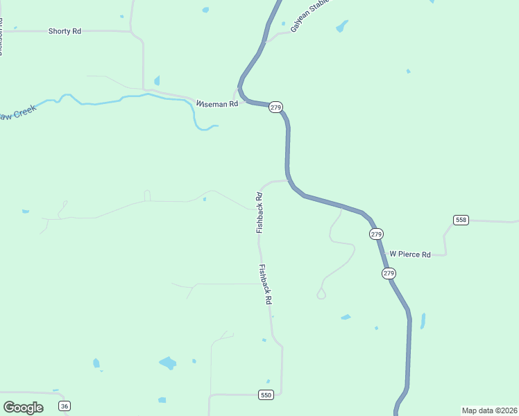 map of restaurants, bars, coffee shops, grocery stores, and more near County Road 550 in Gravette