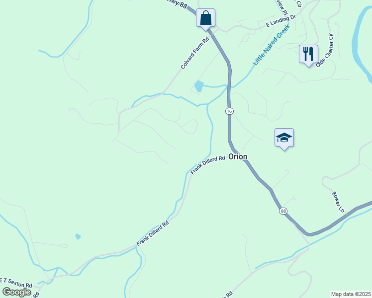 map of restaurants, bars, coffee shops, grocery stores, and more near 341 Perkins Hill Drive in Jefferson