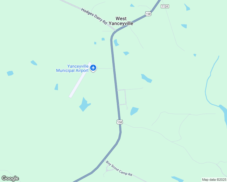 map of restaurants, bars, coffee shops, grocery stores, and more near 2894 U.S. 158 in Yanceyville