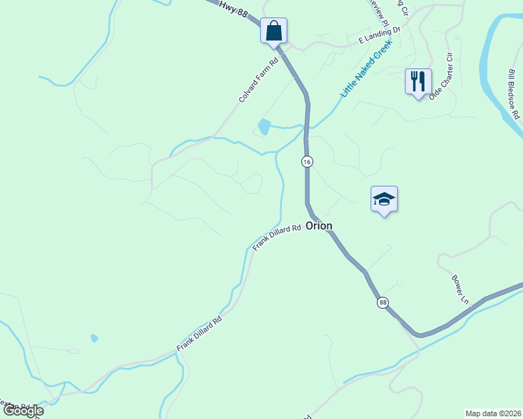 map of restaurants, bars, coffee shops, grocery stores, and more near 544 Chestnut Ridge Drive in Jefferson