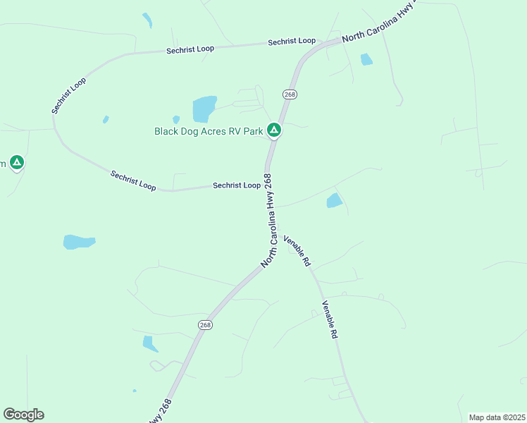 map of restaurants, bars, coffee shops, grocery stores, and more near 4297 North Carolina Highway 268 in Pilot Mountain