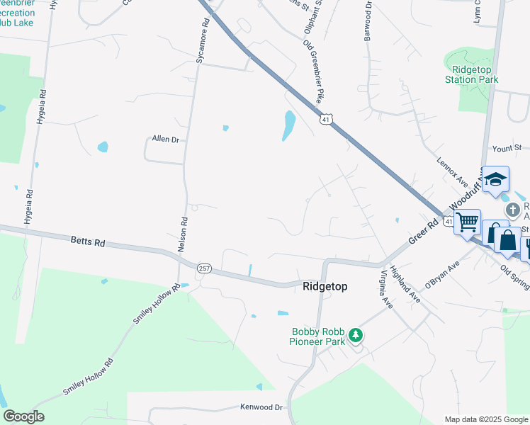 map of restaurants, bars, coffee shops, grocery stores, and more near 209 Lois Lane in Goodlettsville