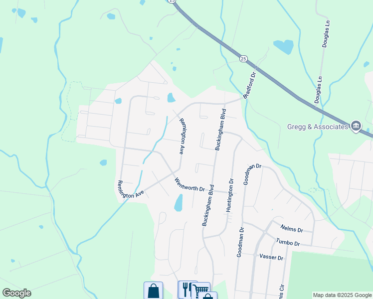 map of restaurants, bars, coffee shops, grocery stores, and more near 417 Remington Avenue in Gallatin