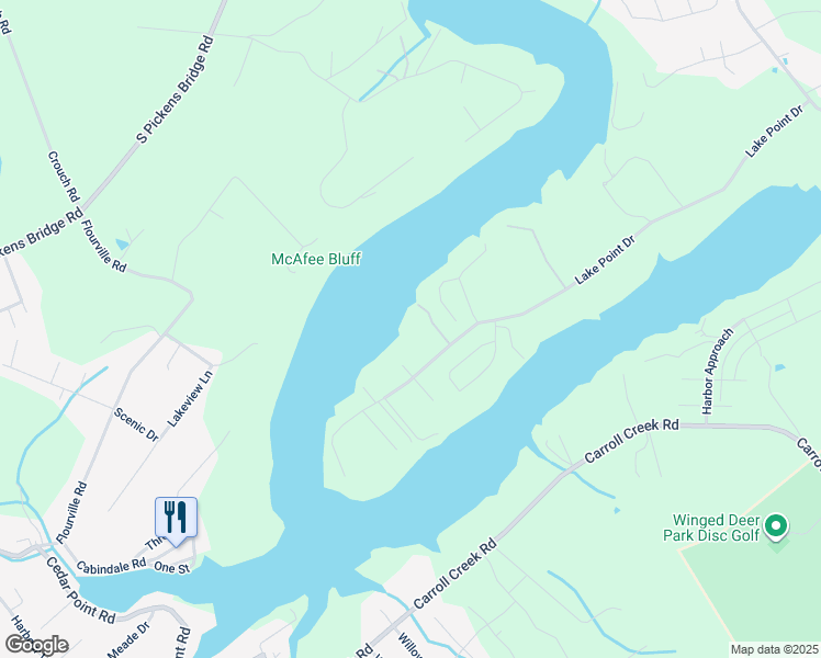 map of restaurants, bars, coffee shops, grocery stores, and more near 728 Lake Point Dr in Piney Flats