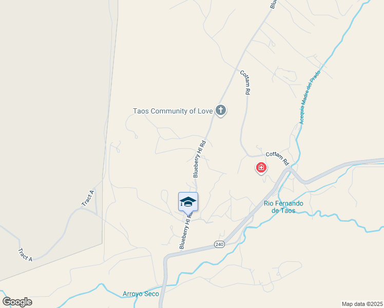 map of restaurants, bars, coffee shops, grocery stores, and more near 5 South Wishbone Road in El Prado