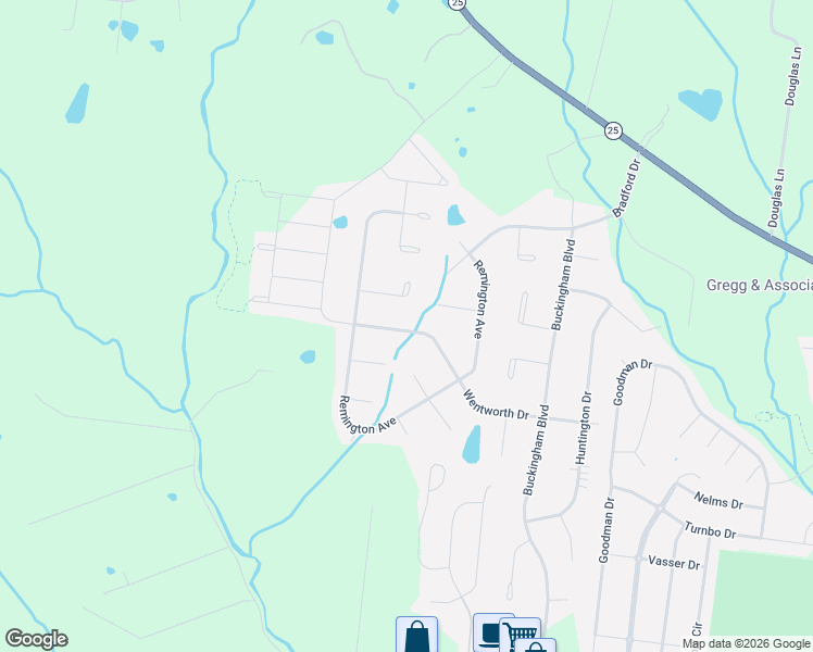 map of restaurants, bars, coffee shops, grocery stores, and more near 1287 Wentworth Drive in Gallatin