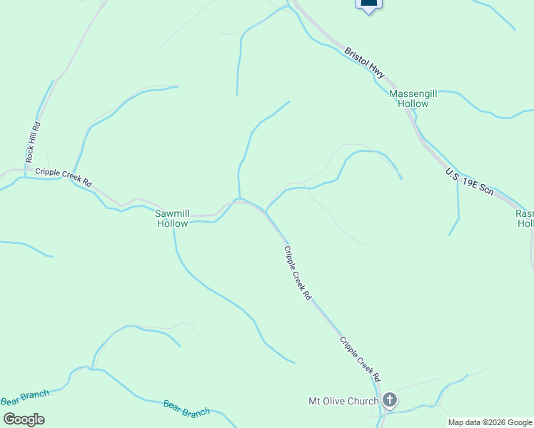 map of restaurants, bars, coffee shops, grocery stores, and more near Cripple Creek Road in Watauga