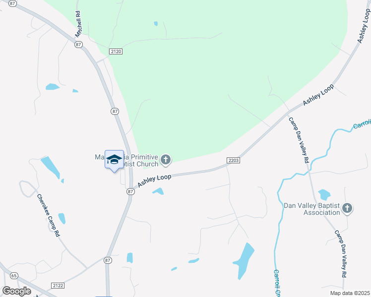map of restaurants, bars, coffee shops, grocery stores, and more near 3134 Ashley Loop in Reidsville