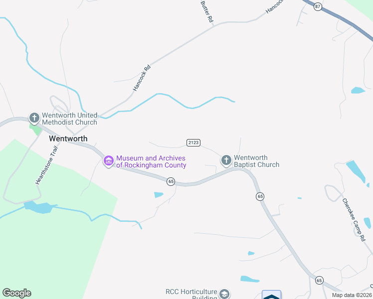 map of restaurants, bars, coffee shops, grocery stores, and more near 246 Valley Level Road in Reidsville