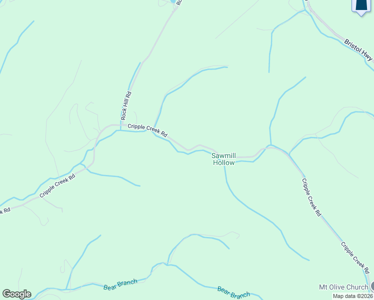 map of restaurants, bars, coffee shops, grocery stores, and more near Cripple Creek Road in Watauga